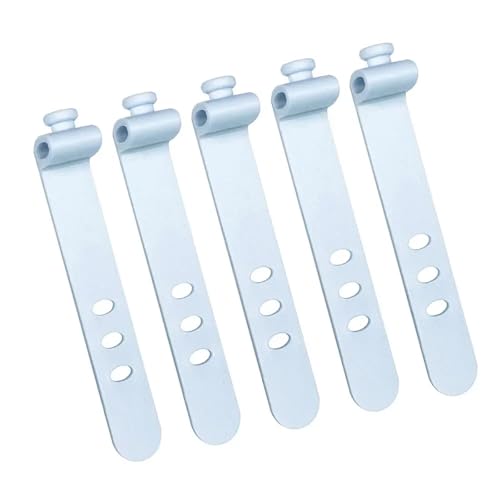 Handy-Kabel-Organizer, Kopfhörer-Clip, Ladekabel, Kabel-Management, 3 Löcher, Aufbewahrungshalter, Clips, Datenleitung, Spulenkurbel (5 x blau) von BIMRTGXR