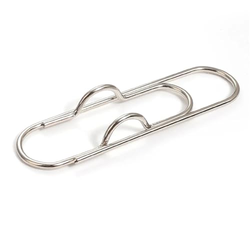 Multifunktionale Metall-Büroklammern, Papierfix, Stifthalter-Clips für Tagebuch, Dokument, Notizbuch, Text, feste Anstecknadel, Anti-Verlust-Bleistiftklemme (Silber, 1 Stück) von BIMRTGXR