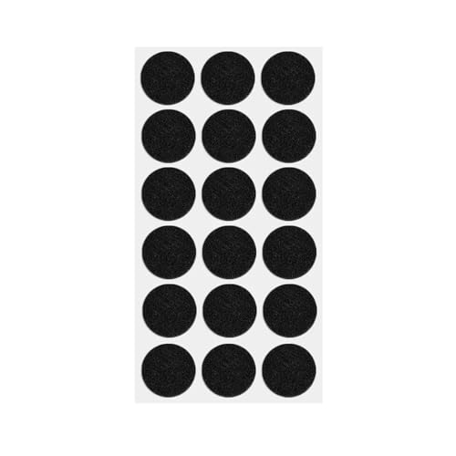 ﻿ Selbstklebende Filz-Stuhlbeinpolster Möbelbeine Anti-Rutsch-Pads(Black Round,36pcs(2 Sheet)) von BIMRTGXR