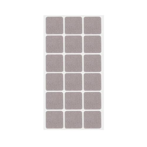 ﻿ Selbstklebende Filz-Stuhlbeinpolster Möbelbeine Anti-Rutsch-Pads(Grey Square,36pcs(2 Sheet)) von BIMRTGXR