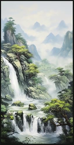 BINGDOU Wasserfall Natürlich 5D Diamond Painting Set Erwachsene, Daiments Painting Erwachsene, Stitch Diamond Painting Erwachsene Groß, Vollbohrer Diamant füR Home Wanddekoration 40x80cm BINGDOU Wasserfall Natürlich 5D Diamond Painting Set Erwachsene, Daiments Painting Erwachsene, Stitch Diamond Painting Erwachsene Groß, Vollbohrer Diamant füR Home Wanddekoration 40x80cm von BINGDOU
