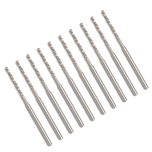 10 Stück 2,35 mm Schaft, kleines Spiralbohrer-Set für Präzisions-Handwerksprojekte und Schmuckherstellung, Lochbohrwerkzeuge von BINGGA