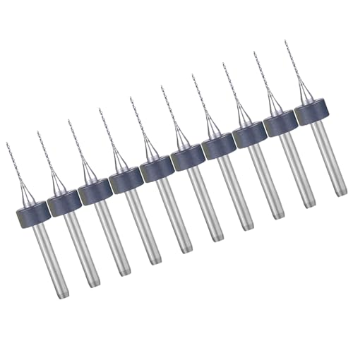 10 Stück PCB Spiralen Rillen Bohrer zum Gravieren und präzise Leiterplattenarbeiten, weiche Materialien, Bohrzubehör 10 Stück PCB Spiralen Rillen Bohrer zum Gravieren und präzise Leiterplattenarbeiten, weiche Materialien, Bohrzubehör von BINGGA