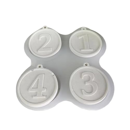 1234 runde Zahlenformen aus Silikon mit Loch, Schlüsselanhänger, zum Aufhängen, Ornament, Epoxidharz-Formen 1234 runde Zahlenformen aus Silikon mit Loch, Schlüsselanhänger, zum Aufhängen, Ornament, Epoxidharz-Formen von BINGGA