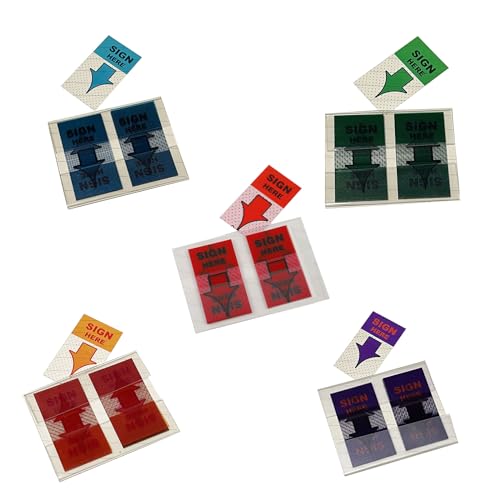 250 Stück Sign Here Tabs Schild Datum Aufkleber mit Spender, einfach zu verschicken für Büro, Schule, Anmerkung von Büchern, Lesen 250 Stück Sign Here Tabs Schild Datum Aufkleber mit Spender, einfach zu verschicken für Büro, Schule, Anmerkung von Büchern, Lesen von BINGGA