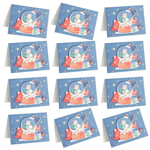 BINGGA 3D-Weihnachtskarten, 9,1 x 12,7 cm, Weihnachtsgrußkarte, Winterurlaub, Grußkarte, Neujahrskarte für Freunde, 30 Stück BINGGA 3D-Weihnachtskarten, 9,1 x 12,7 cm, Weihnachtsgrußkarte, Winterurlaub, Grußkarte, Neujahrskarte für Freunde, 30 Stück von BINGGA