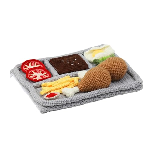 BINGGA Häkeltisch-Etui-Set mit Häkelnadel, Garn, große Öhrnadel, Schritt-für-Schritt-Anleitung (evtl. nicht in deutscher Sprache), Anfänger-Häkelset von BINGGA