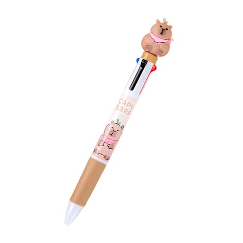 BINGGA Lustiger Farbstift für Schüler, einziehbarer Regenbogen-Stift für Klasse, Büro, 4 Farben in 1, mehrfarbiger Kugelschreiber von BINGGA