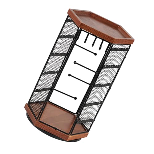 BINGGA Robuster Schmuckständer aus Legierung, sechseckige Form, für Halsketten, Armbänder, Ringe, stilvolles Accessoire, Vitrinenregal BINGGA Robuster Schmuckständer aus Legierung, sechseckige Form, für Halsketten, Armbänder, Ringe, stilvolles Accessoire, Vitrinenregal von BINGGA