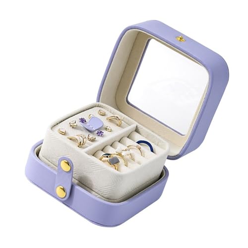 BINGGA Schmuck-Organizer-Box mit Fächern, PU-Lederetui für Ohrringe, Armbänder, Halsketten, Schmuckhalter BINGGA Schmuck-Organizer-Box mit Fächern, PU-Lederetui für Ohrringe, Armbänder, Halsketten, Schmuckhalter von BINGGA