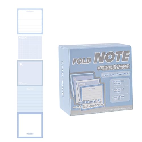 Beschreibbare Seitenmarkierungen, Faltbare Haftnotizen, multifunktionaler Notizblock, 120 Seiten, Haftnotizen, Schule, Bürobedarf von BINGGA