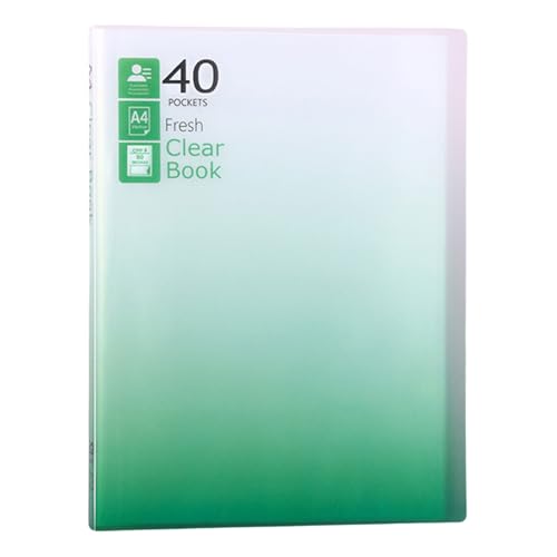 Dokumentenmappe mit Schutzhülle Aktenmappe Sichtbuch Präsentationsmappe Präsentationsmappe für Schulpräsentationen von BINGGA