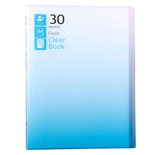 Dokumentenmappe mit Schutzhülle Aktenmappe Sichtbuch Präsentationsmappe Präsentationsmappe für Schulpräsentationen von BINGGA
