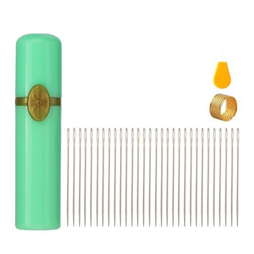 Nadel mit großem Öhr, Handnähnadel-Set, Garn, Stricknadel, Fingerhut, Stopfnadel, Nähnadel Nadel mit großem Öhr, Handnähnadel-Set, Garn, Stricknadel, Fingerhut, Stopfnadel, Nähnadel von BINGGA