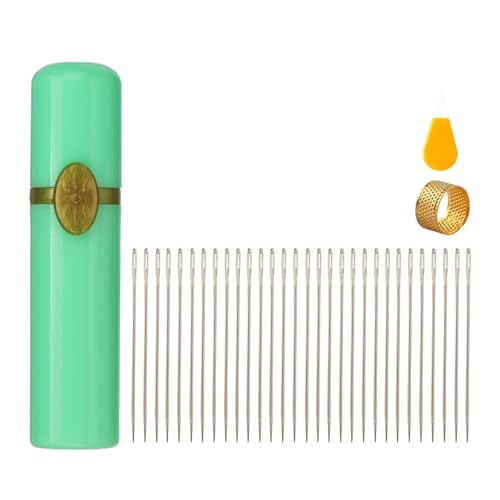 Nadel mit großem Öhr, Handnähnadel-Set, Garn, Stricknadel, Fingerhut, Stopfnadel, Nähnadel Nadel mit großem Öhr, Handnähnadel-Set, Garn, Stricknadel, Fingerhut, Stopfnadel, Nähnadel von BINGGA