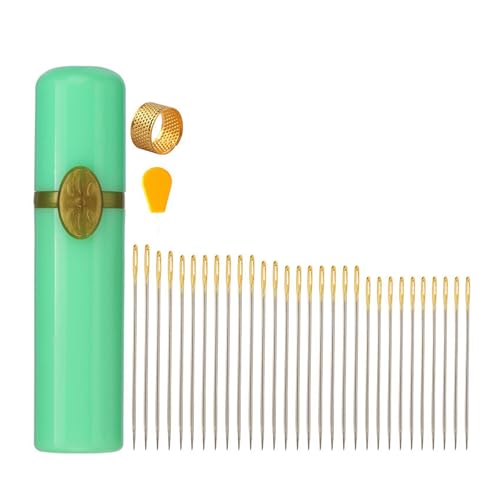 Nadel mit großem Öhr, Handnähnadel-Set, Garn, Stricknadel, Fingerhut, Stopfnadel, Nähnadel Nadel mit großem Öhr, Handnähnadel-Set, Garn, Stricknadel, Fingerhut, Stopfnadel, Nähnadel von BINGGA