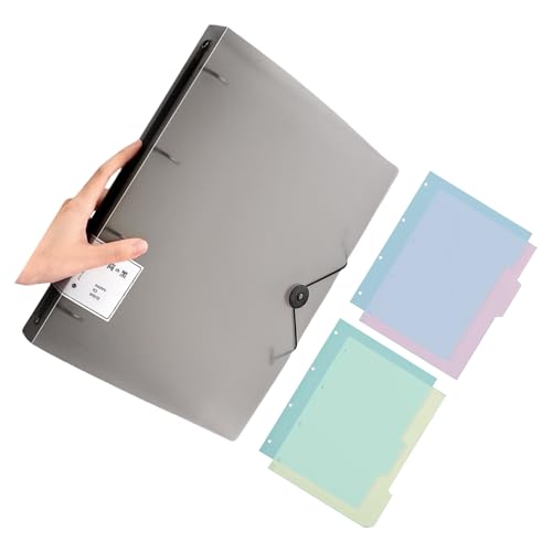 Ordner mit 4 Ringen, Briefformat, hält bis zu 220 Blatt, Dokumenten-Organizer, Wasser für Aktenaufbewahrung und Organisation Ordner mit 4 Ringen, Briefformat, hält bis zu 220 Blatt, Dokumenten-Organizer, Wasser für Aktenaufbewahrung und Organisation von BINGGA