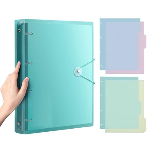 Ordner mit 4 Ringen, Briefformat, hält bis zu 220 Blatt, Dokumenten-Organizer, Wasser für Aktenaufbewahrung und Organisation Ordner mit 4 Ringen, Briefformat, hält bis zu 220 Blatt, Dokumenten-Organizer, Wasser für Aktenaufbewahrung und Organisation von BINGGA