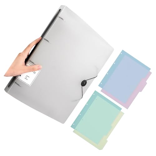 Ordner mit 4 Ringen, Briefformat, hält bis zu 220 Blatt, Dokumenten-Organizer, Wasser für Aktenaufbewahrung und Organisation Ordner mit 4 Ringen, Briefformat, hält bis zu 220 Blatt, Dokumenten-Organizer, Wasser für Aktenaufbewahrung und Organisation von BINGGA