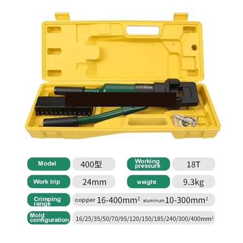 10-18T Hydraulische Crimpen Zange Kabel Draht Crimper Werkzeug Kabel Lug Crimper Terminal Draht Werkzeug Geeignet für Anwendungen in der Automobilindustrie(400 tyoe) von BINGNU