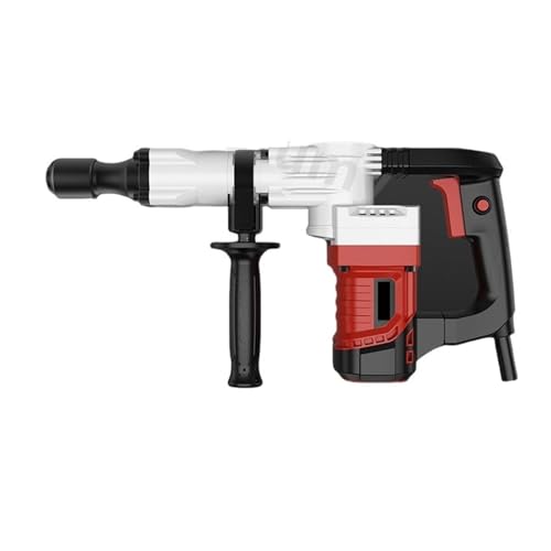 1200W Hochleistungs-Elektrohammer Elektrischer Pick Schlagbohrer Hochleistungs-Elektro-Betonperforator Für Abbrucharbeiten, Grabenarbeiten, Meißeln(Rood) von BINGNU