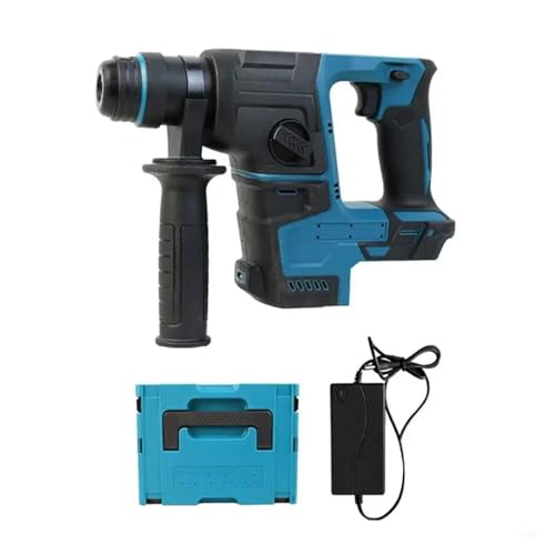 170D Elektrischer Bohrhammer, Bare Tool, Akku-Elektrohammer, einfache Verwendung for schwere Aufgaben Für Abbrucharbeiten, Grabenarbeiten, Meißeln(Blue) von BINGNU