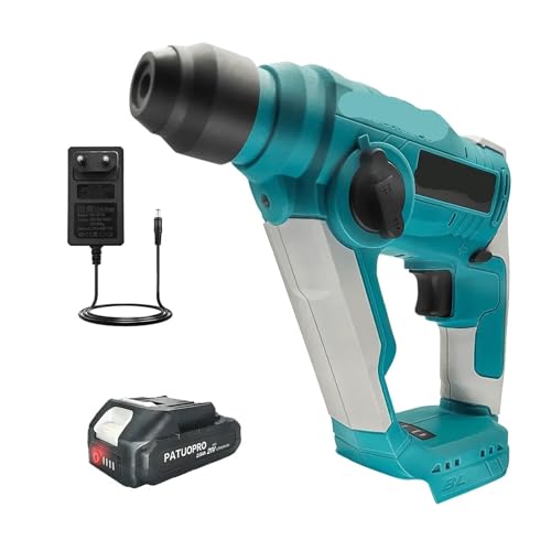 20MM Bürstenloser elektrischer Bohrhammer, schnurloser wiederaufladbarer Bohrhammer, Heimreparatur-Elektrowerkzeuge for MK 18V-Batterie Für Abbrucharbeiten, Grabenarbeiten, Meißeln(1PC 2.0Ah Battery) 20MM Bürstenloser elektrischer Bohrhammer, schnurloser wiederaufladbarer Bohrhammer, Heimreparatur-Elektrowerkzeuge for MK 18V-Batterie Für Abbrucharbeiten, Grabenarbeiten, Meißeln(1PC 2.0Ah Battery) von BINGNU