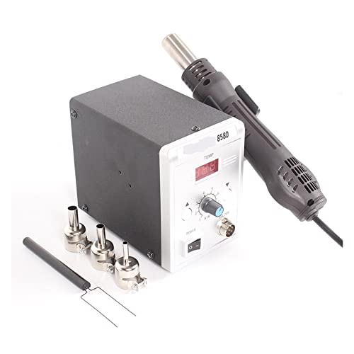 BINGNU Lötstation, 858d Hot Air Gun 70 0W BGA Lötung Lötmittel entlordende Station Hitze Luftgeschirrgebläse Haartrockner Löten SMD SMT Schweißreparaturwerkzeug Für Rework und Entlöten(Set-1) von BINGNU
