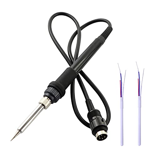 BINGNU Lötstation, Mit 2 stücke Extra Heizelement Original Saike Lötstation Universal Lötkolbengriff for Saike 85 2D ++ 909D 898D 8586 Für Rework und Entlöten(5-pin) von BINGNU