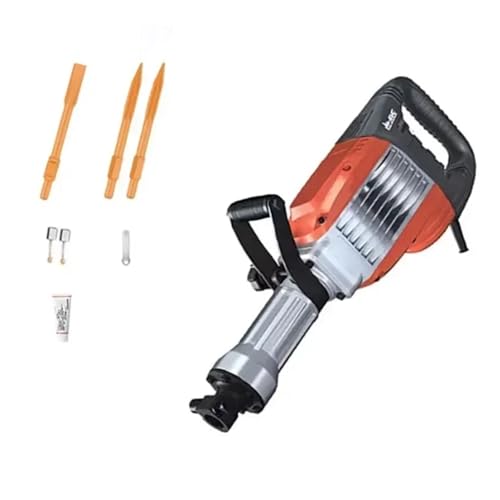 Betonbrecher Jack Hammer Heavy Duty Elektrische Abbruchhammer Elektrische Pick Bohrer Breaker for Straße Beton Demolitio Für Abbrucharbeiten, Grabenarbeiten, Meißeln(168A) von BINGNU