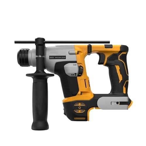 Bohrhammer, Akku-Bohrhammer, bürstenloser Lithium-Elektrohammer, Schlaghammer, wiederaufladbar, 20 V, 0–1060 U/min, 4–9,5 mm Für Abbrucharbeiten, Grabenarbeiten, Meißeln(With 1 battery 4.0ah) von BINGNU