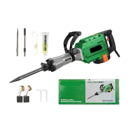 Elektrowerkzeug 3800 W Abbruchhammer 55J Elektrischer Betonbrecherhammer mit 2 Meißelbits for Graben und Brechen von Löchern Für Abbrucharbeiten, Grabenarbeiten, Meißeln Elektrowerkzeug 3800 W Abbruchhammer 55J Elektrischer Betonbrecherhammer mit 2 Meißelbits for Graben und Brechen von Löchern Für Abbrucharbeiten, Grabenarbeiten, Meißeln von BINGNU