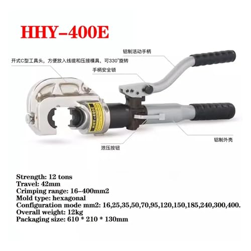 HHY-400 Hydraulische Klemme Manuelle Integrierte Crimpzan Terminal Crimpzan Geeignet für Anwendungen in der Automobilindustrie(HHY-400E) von BINGNU