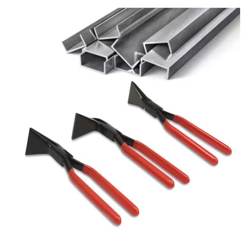 enentfernungswerkzeug-Set aus Kohnstoffstahl mit 3 Zangen (gerade, 45°, 90°), for Biegen von Metall und for Heimwerkerarbeiten, icht zu reinigen Geeignet für Anwendungen in der Automobilindustrie von BINGNU