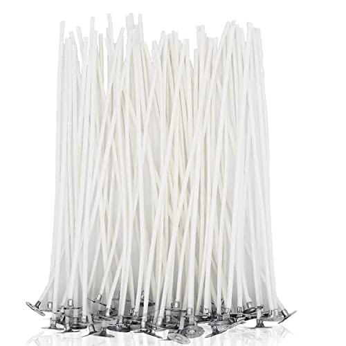 kerzendochte für Kerzen,10 cm Reine Baumwoll,100 Stück Kerzendocht Set für die Kerzenherstellung Candle DIY (10cm/4in) von BINJCE