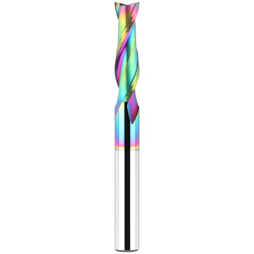 BINSTAK Upcut Spiralfräser-Bit, 1/4-Zoll-Schaft, 6,35 mm Schnittdurchmesser, 2,5 cm Schnittlänge, CNC-Frässtifte für Holzbearbeitung mit extra langer Lebensdauer, TAC-Beschichtung BINSTAK Upcut Spiralfräser-Bit, 1/4-Zoll-Schaft, 6,35 mm Schnittdurchmesser, 2,5 cm Schnittlänge, CNC-Frässtifte für Holzbearbeitung mit extra langer Lebensdauer, TAC-Beschichtung von BINSTAK