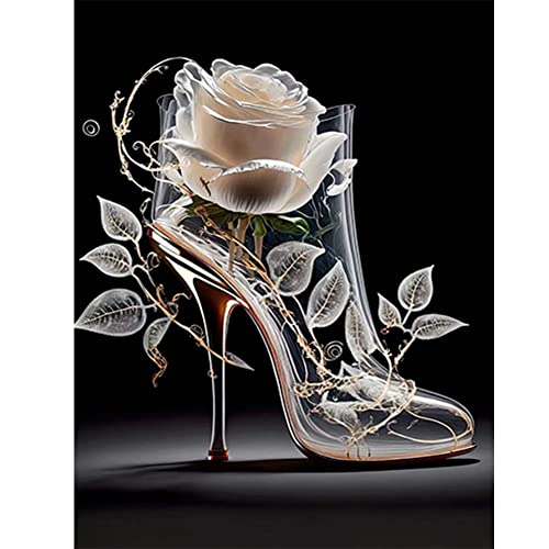 5D DIY Diamond Painting Full Drill Diamant Painting, Kristall High Heels Diamond Painting Bilder Set Stickerei Malerei Wanddeko 30x40cm 5D DIY Diamond Painting Full Drill Diamant Painting, Kristall High Heels Diamond Painting Bilder Set Stickerei Malerei Wanddeko 30x40cm von BIOSA