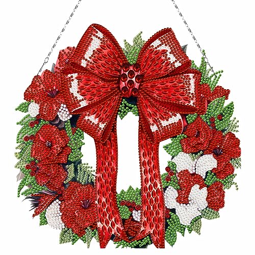BIOSA 5D DIY Diamond Painting Weihnachtskranz, Weihnachtskranz Diamo-nd Painting Türkranz Weihnachten Adventskranz als Tür Fenster Wandbehang Zuhause Fenster Dekor for Weihnachten BIOSA 5D DIY Diamond Painting Weihnachtskranz, Weihnachtskranz Diamo-nd Painting Türkranz Weihnachten Adventskranz als Tür Fenster Wandbehang Zuhause Fenster Dekor for Weihnachten von BIOSA