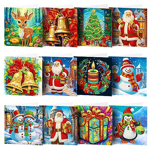 BIOSA Diamond Painting Weihnachtskarten, Weihnachten Diamond Painting Set Weihnachten Karten DIY Diamant Painting Malerei Geschenkkarte, 5D DIY Diamant weihnachtskarten BIOSA Diamond Painting Weihnachtskarten, Weihnachten Diamond Painting Set Weihnachten Karten DIY Diamant Painting Malerei Geschenkkarte, 5D DIY Diamant weihnachtskarten von BIOSA