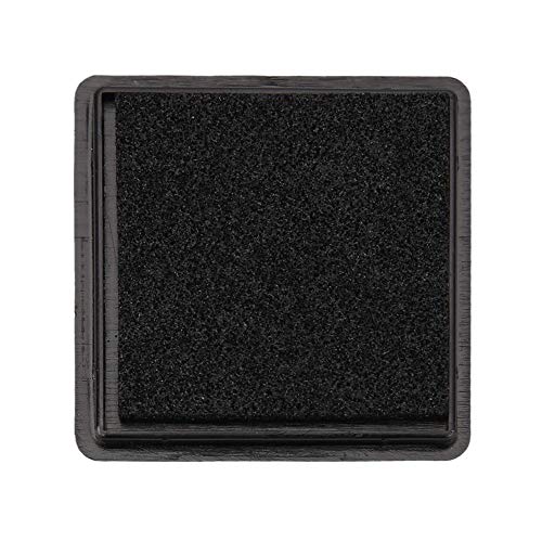 BIOSA Fingerabdruck-Stempelkissen, quadratisch, for DIY Scrapbook, Karten, Papier, Bastelstempel (schwarz) von BIOSA
