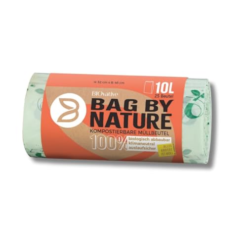 10L Biomüllbeutel: 100 Beutel, Made in Germany, 100% kompostierbar, biologisch abbaubar, 100% klimaneutral, reissfeste Bio-Beutel, auch als 6L, 20L, 30L 10L Biomüllbeutel: 100 Beutel, Made in Germany, 100% kompostierbar, biologisch abbaubar, 100% klimaneutral, reissfeste Bio-Beutel, auch als 6L, 20L, 30L von BIOvative PRODUCTS