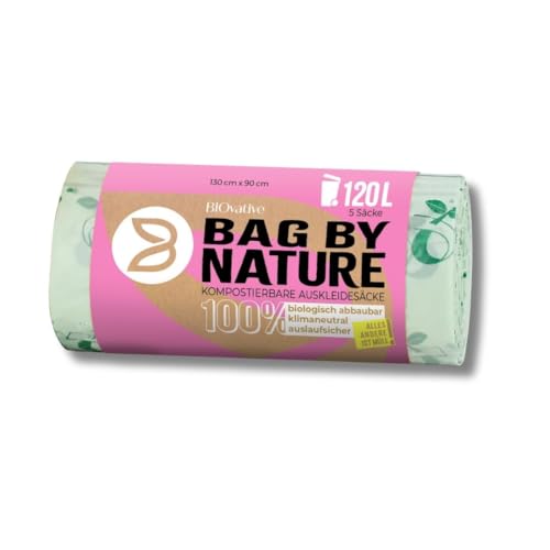 120L Biomüllsäcke für Biotonne: 15 Müllsäcke, Made in Germany, 100% kompostierbar und biologisch abbaubar in 6 Wochen, 100% klimaneutral, reißfeste Bioabfallsäcke, auch als 240L Abfallsäcke 120L Biomüllsäcke für Biotonne: 15 Müllsäcke, Made in Germany, 100% kompostierbar und biologisch abbaubar in 6 Wochen, 100% klimaneutral, reißfeste Bioabfallsäcke, auch als 240L Abfallsäcke von BIOvative PRODUCTS