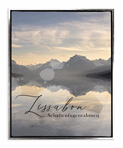 BIRAPA Lissabon Bilderrahmen 20x40 cm in Schwarz Silber zum Befüllen, 3D Bilderrahmen, Rahmen für Leinwände, Holzrahmen, Schattenfugenrahmen für Keilrahmen BIRAPA Lissabon Bilderrahmen 20x40 cm in Schwarz Silber zum Befüllen, 3D Bilderrahmen, Rahmen für Leinwände, Holzrahmen, Schattenfugenrahmen für Keilrahmen von BIRAPA
