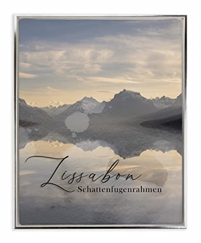 BIRAPA Lissabon Bilderrahmen 30x80 cm in Weiß Silber zum Befüllen, 3D Bilderrahmen, Rahmen für Leinwände, Holzrahmen, Schattenfugenrahmen für Keilrahmen BIRAPA Lissabon Bilderrahmen 30x80 cm in Weiß Silber zum Befüllen, 3D Bilderrahmen, Rahmen für Leinwände, Holzrahmen, Schattenfugenrahmen für Keilrahmen von BIRAPA