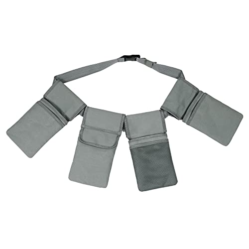BIRJXVTO Gartengerätetasche Gürteltasche for Gartengeräte mit Vier Taschen, abnehmbare Werkzeugtasche, wasserdichtes Werkzeugset für Gartengeräte(Grey) von BIRJXVTO