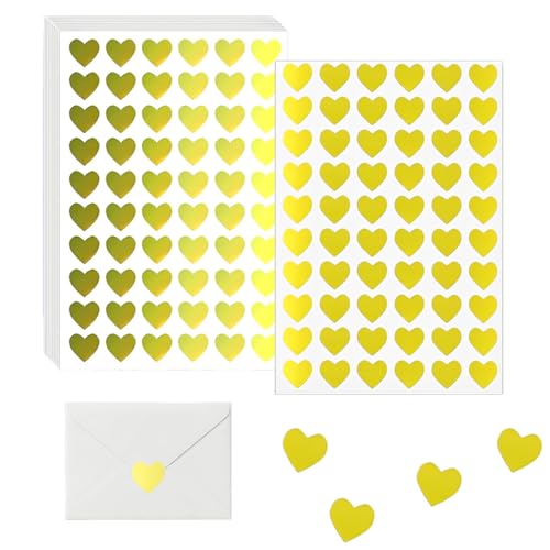 BIRLOZA 600 Stück Glitzer Herz Aufkleber Selbstklebend Herzform Sticker Etiketten für Valentinstag Ostern Hochzeit Gästebuch Geschenkbeutel DIY Handwerk Scrapbooking Umschlagsiegel Dekoration (Gold) BIRLOZA 600 Stück Glitzer Herz Aufkleber Selbstklebend Herzform Sticker Etiketten für Valentinstag Ostern Hochzeit Gästebuch Geschenkbeutel DIY Handwerk Scrapbooking Umschlagsiegel Dekoration (Gold) von BIRLOZA