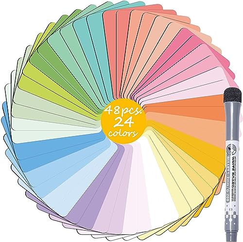 48er Pack trocken abwischbare Magnetiketten 6x4cm - wiederverwendbare magnetische Namensschilder - Magnetiketten Namensschilder für Whiteboard Kühlschrank Klassenzimmer Büro 48er Pack trocken abwischbare Magnetiketten 6x4cm - wiederverwendbare magnetische Namensschilder - Magnetiketten Namensschilder für Whiteboard Kühlschrank Klassenzimmer Büro von BIROYAL