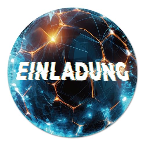 BIROYAL 12 x Fußball Einladungskarten Kindergeburtstag Junge, 135x135mm Soccer Party Karten Geburtstagseinladungen für alle Fußballbegeisterten, Partyeinladungen für Kinder, Spiel Kinderparty Turnier BIROYAL 12 x Fußball Einladungskarten Kindergeburtstag Junge, 135x135mm Soccer Party Karten Geburtstagseinladungen für alle Fußballbegeisterten, Partyeinladungen für Kinder, Spiel Kinderparty Turnier von BIROYAL