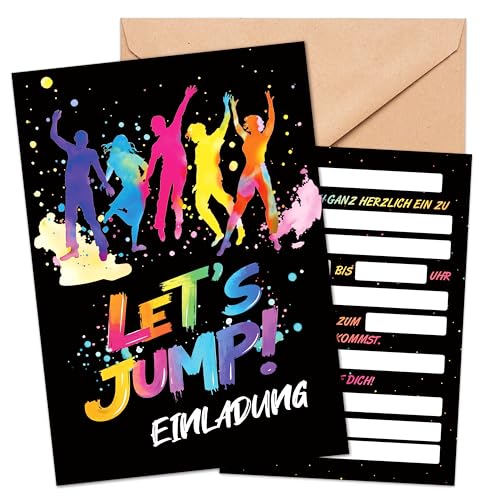 BIROYAL 13 Stk Einladungskarten Kindergeburtstag Junge inkl. Umschlagen | A6 Geburtstagseinladungen Jungen | JUMP-PARTY Design | Einladung Kindergeburtstag | Perfekte Partyeinladung für Geburtstag BIROYAL 13 Stk Einladungskarten Kindergeburtstag Junge inkl. Umschlagen | A6 Geburtstagseinladungen Jungen | JUMP-PARTY Design | Einladung Kindergeburtstag | Perfekte Partyeinladung für Geburtstag von BIROYAL