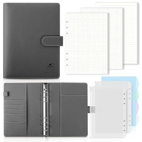 BIROYAL A5 Ringbuch, Ringbuch A5 Nachfüllbar, Leder Notizbuch Binder Mit 135 Blätter Nachfüllpapier Und Bindertaschen, Notebook a5 Für Schulnotizen Reisetagebücher und Organizer BIROYAL A5 Ringbuch, Ringbuch A5 Nachfüllbar, Leder Notizbuch Binder Mit 135 Blätter Nachfüllpapier Und Bindertaschen, Notebook a5 Für Schulnotizen Reisetagebücher und Organizer von BIROYAL